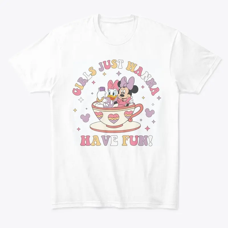 Girls Just Want to Have Fun teacup shirt