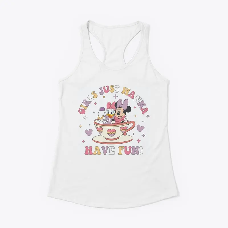 Girls Just Want to Have Fun teacup shirt