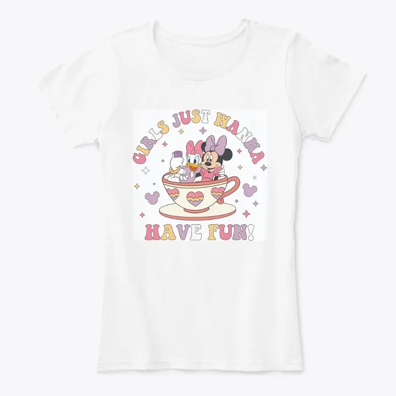 Girls Just Want to Have Fun teacup shirt